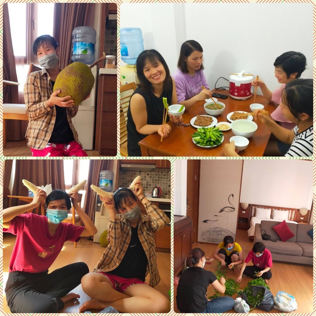 An relaxing weekend of our maids inside Toan Tien apartments